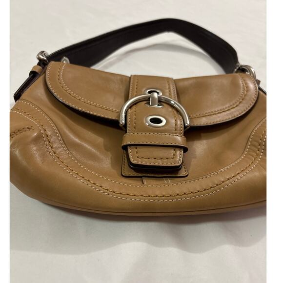 Coach Leahter Soho Hobo Mini Shoulder Bag Buckle Y2k Collection Luxury Rare - Picture 7 of 11